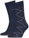 Socken TOMMY HILFIGER, Herren, Gr. 39-42, navy, Obermaterial: 85% Baumwolle, 14%