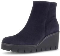 Keilstiefelette GABOR, Damen, Gr. 35, schwarz (dunkelblau), Veloursleder,...