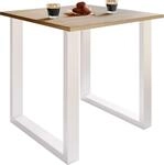 Esstisch VCM "Premium Holz Esstisch K&uuml;chentisch Xona U 80x50", braun (wei&szlig;, sonoma,