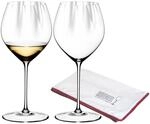 Wei&szlig;weinglas "Chardonnay Gl&auml;ser inklusive Poliertuch Performance 727 ml 2er Set