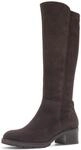Stiefel GABOR, Damen, Gr. 35, Textil, Normalschaft, dunkelbraun, Lederimitat,