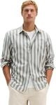 Langarmhemd MARC O'POLO, Herren, Gr. M, N-Gr, beige (schwarz beige), Twill,