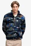 Sweatjacke SUPERDRY "TERRAIN FLEECE ZIP THRU", Herren, Gr. S, bunt (navy...
