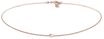 Choker ELLI "Halskette Choker Herz Liebe 925 Silber" Gr. 38, rosa (rosegold),