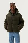 Steppjacke GARCIA, Jungen, Gr. 128/134, gr&uuml;n (jungle), Web, Obermaterial: 100%