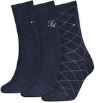 Socken TOMMY HILFIGER, Damen, Gr. 35-38, blau (navy), Obermaterial: 62%...