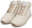 Schn&uuml;rboots ARA "OSAKA", Damen, Gr. 2,5, Lammfell, beige (creme), Glattleder,...