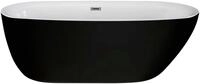 Badewanne SANOTECHNIK "Melbourne", schwarz, B:75cm H:56cm L:170cm, Acryl,...