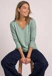 Langarmshirt STREET ONE, Damen, Gr. 34, eucalyptus gr&uuml;n, Jersey, Obermaterial: 63%