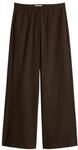 Stoffhose MARC O'POLO "MARGO WIDE", Damen, Gr. 40, N-Gr, braun, Obermaterial:...
