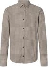 Langarmhemd JOOP JEANS "Heli", Herren, Gr. S, N-Gr, beige (schwarz braun), Web,