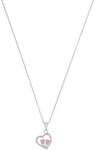 Kette mit Anh&auml;nger PRINZESSIN LILLIFEE "Herz/Schmetterling-Optik", silber