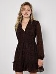 Minikleid APRICOT "Chiffonkleid", Damen, Gr. XL (42), N-Gr, braun (rust),