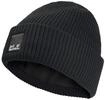Beanie JACK WOLFSKIN "PERGAMON BEANIE", Damen, Gr. M, schwarz, Polyester,...