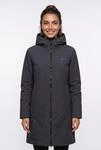 Daunenmantel JACK WOLFSKIN "FIORA BAY COAT W RDS", Damen, Gr. XS, schwarz...