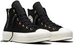 Sneaker CONVERSE "CHUCK TAYLOR ALL STAR PLATFORM LIFT ZIPPERS", Damen, Gr. 41,5,