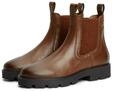 Chelseaboots TOMMY HILFIGER "TH MONOGRAM LEATHER CHELSEA BOOT", Damen, Gr. 39,...