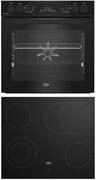 BEKO Elektro-Herd-Set "BBUMA1132", Energieeffizienz: A+, schwarz, Herdsets, Knusprige