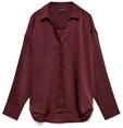 Langarmbluse VERO MODA "VMMIRO LS SHIRT WVN NOOS", Damen, Gr. M, rot (windsor...