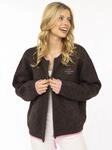 Strickjacke ZWILLINGSHERZ "ZH", Damen, Gr. S/M, braun, Grobstrick,...
