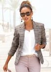 Kurzblazer LASCANA "in klassischer Form mit Reverskragen und Knopfverschluss", Damen,