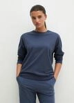 Pyjamaoberteil MARC O'POLO, Damen, Gr. XS, blau (dunkelblau melange), Jersey,