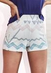 Pyjamashorts LASCANA, Damen, Gr. 32/34, N-Gr, beige (beige, allover), Single Jersey,