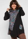 Langarmshirt BONPRIX, Damen, Gr. 36/38 (S), bunt (schwarz sonstige),...