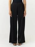 Anzughose Y.A.S "YASPELLA HW WIDE PANTS S. NOOS", Damen, Gr. S, N-Gr, schwarz, Web,