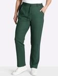 Jogger Pants SHEEGO, Damen, Gr. 44, Normalgr&ouml;&szlig;en, gr&uuml;n (moos), 55% Leinen, 45%