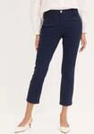 Stretch-Hose BONPRIX, Damen, Gr. 44, N-Gr, blau (dunkelblau), Web,...