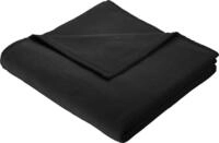 Wohndecke BIEDERLACK "Cotton Home", schwarz, B:150cm L:200cm, Baumwolle, Kunstfaser,