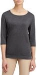 T-Shirt ENERGETICS "Da.-Shirt Jewel 3/4 SS W", Damen, Gr. XXL, grau (melange,