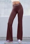 Jazzpants LASCANA ACTIVE, Damen, Gr. XL (48/50), N-Gr, braun, Obermaterial: 82%