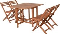 Garten-Essgruppe GARDEN PLEASURE "Tischgruppe &raquo;ANAHEIM&laquo;", braun (braun,...