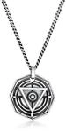 Kette mit Anh&auml;nger KUZZOI "Halskette Herren Achteck Dreieck Kreis Symbol 925...
