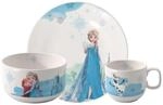 Kindergeschirr-Set VILLEROY & BOCH "Kindergeschirr-Set Disney Frozen 3er Set bunt",