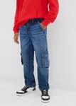 Loose-fit-Jeans BONPRIX, Jungen, Gr. 134, N-Gr, blau (blau denim),...