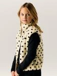 Fleeceweste NAME IT "NKFNOLPO SHORT TEDDY VEST", Kinder, Gr. 134/140, wei&szlig;...