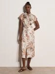 Midikleid APRICOT "Satinkleid", Damen, Gr. S (36), N-Gr, wei&szlig; (stein), gewebt,