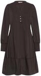 Midikleid CULTURE "Damen Kleid CUloretta", Damen, Gr. L, N-Gr, braun...