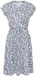 Midikleid KAFFE "Damen Kleid KAbella", Damen, Gr. S, N-Gr, blau (blau fog with...