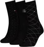 Socken TOMMY HILFIGER, Damen, Gr. 35-38, Sockengr&ouml;&szlig;e, schwarz, Obermaterial:...