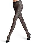 Feinstrumpfhose FALKE "Old Fashioned", Damen, Gr. M, schwarz (schwarz (3009)),