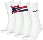 Socken LEVI'S, Damen, Gr. 35-38, wei&szlig; (wei&szlig;, rot, blau), Obermaterial: 51%