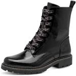 Schn&uuml;rstiefelette TAMARIS, Damen, Gr. 36, Synthetik Textil, schwarz (schwarz, lack),