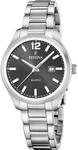 Quarzuhr FESTINA "Classic Steel", silber (silberfarben, schwarz, schwarz),
