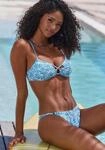 Bustier-Bikini-Top VENICE BEACH "Peony", Damen, Gr. 40, Cup A/B, blau,