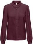 Hemdbluse ONLY "ONLMETTE PEARL LS SHIRT WVN", Damen, Gr. XL, lila...