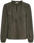 Langarmbluse JDY "JDYRACHEL LIFE L/S PINTUCK TOP WVN NOOS", Damen, Gr. S, braun